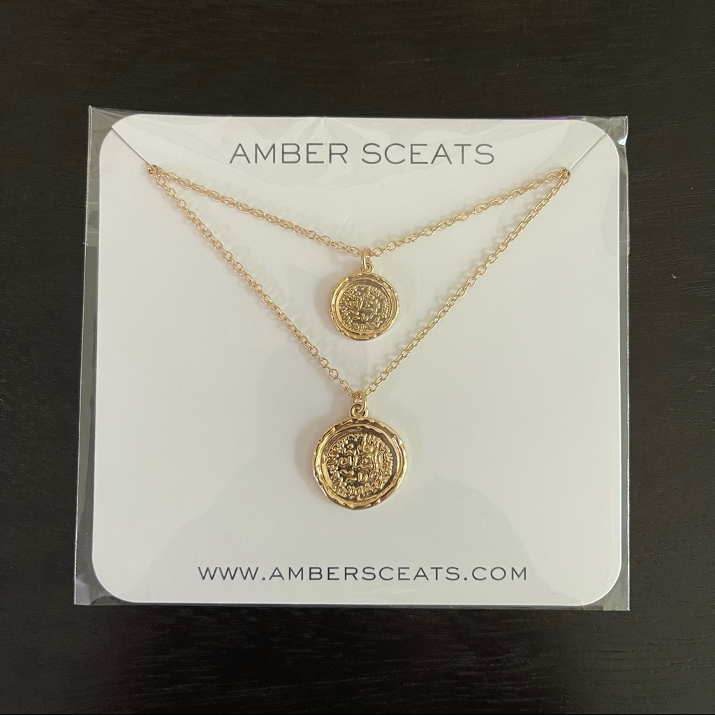 Amber Sceats Two Layer Coin Necklace 20$